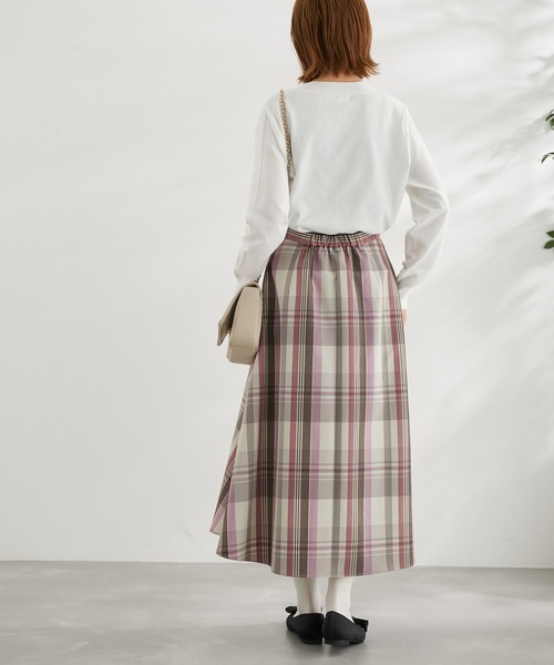 ROPE' PICNIC(ロペピクニック)の「チェックボリュームスカート(スカート・レディース・ネイビー/キナリ/グリーン/ピンク系その他/ブラック・38/36)」の19枚目の写真