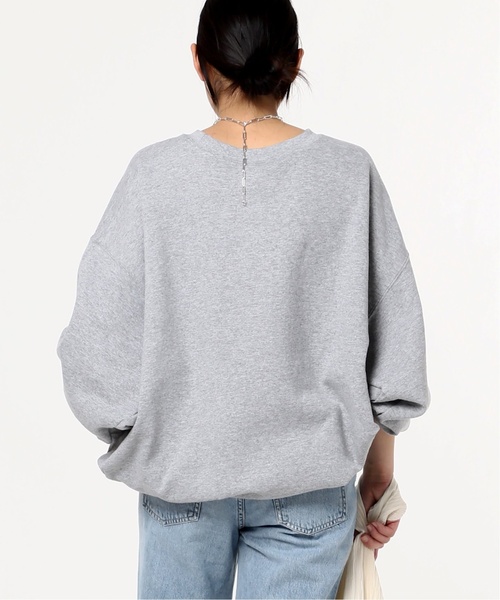 PRE_（プレ）の「《追加》【PRE_/プレ】ビッグスリーブスウェット（スウェット・レディース・チャコールグレー/ブラック・FREE）」の22枚目の写真