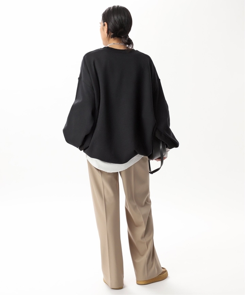 追加》【PRE_/プレ】ビッグスリーブスウェット（スウェット）｜PRE_