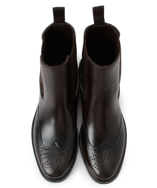 Another Edition（アナザーエディション）の「メダリオンレインショートブーツ/BC メダリオン R/SBT（レインシューズ・レディース・ブラック/ダークブラウン・38/37/36）」の8枚目の写真