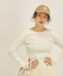 SHIPS | 〈洗濯機可能〉ランダム テレコ バックオープン プルオーバー(Tシャツ/カットソー)