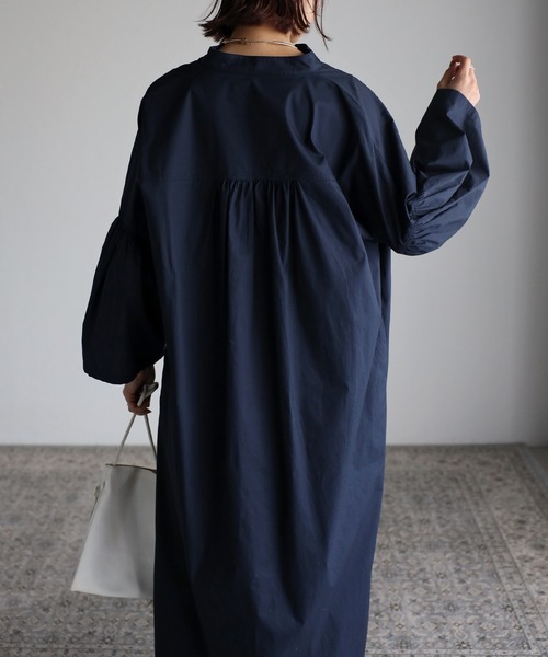 袖フレアシャツワンピース（シャツワンピース）｜Bonjour Sagan