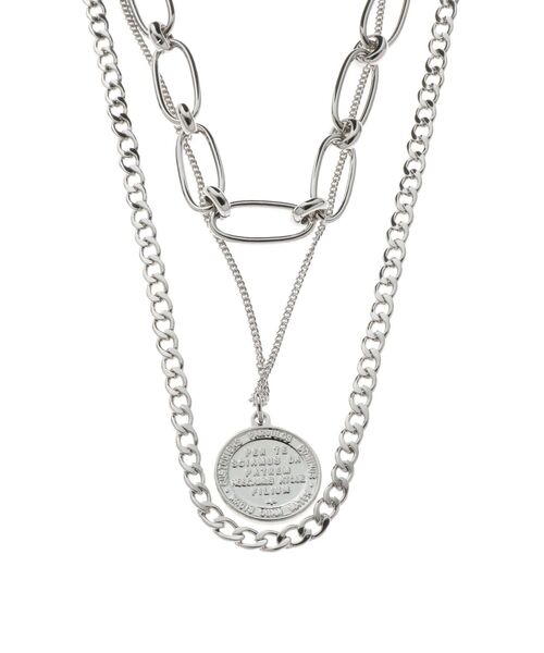 EVRIS（エヴリス）の「WIDE CHAIN 3連ネックレス（ネックレス・レディース・シルバー/ゴールド・FREE）」の9枚目の写真