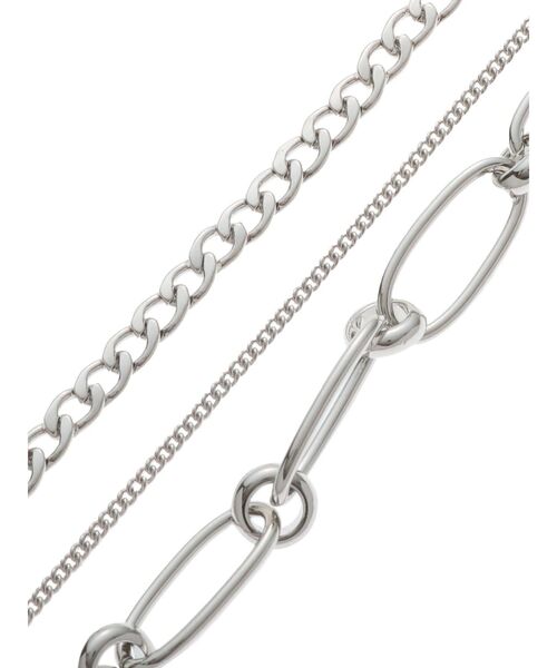 EVRIS（エヴリス）の「WIDE CHAIN 3連ネックレス（ネックレス・レディース・シルバー/ゴールド・FREE）」の10枚目の写真