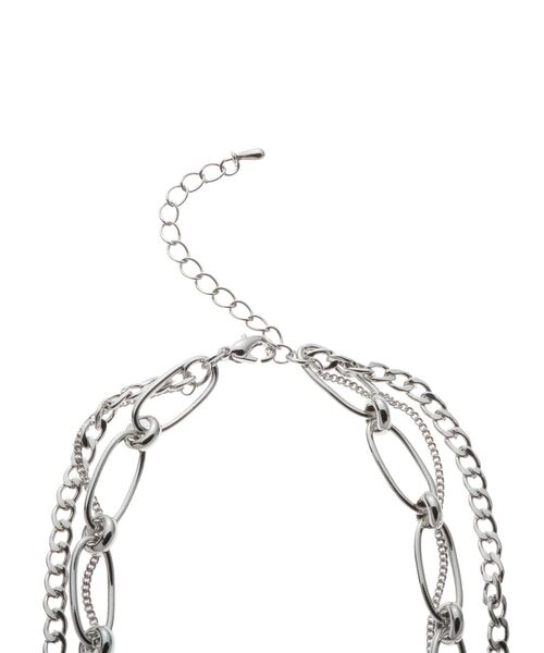 EVRIS（エヴリス）の「WIDE CHAIN 3連ネックレス（ネックレス・レディース・シルバー/ゴールド・FREE）」の5枚目の写真