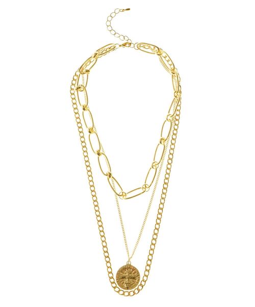 EVRIS（エヴリス）の「WIDE CHAIN 3連ネックレス（ネックレス・レディース・シルバー/ゴールド・FREE）」の11枚目の写真