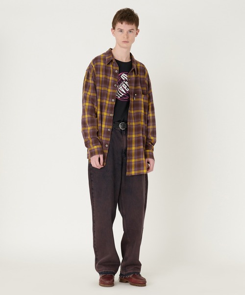 Levi's（リーバイス）の「Levi's/リーバイス SILVERTAB(TM) オーバーサイズシャツ パープル YVES PLAID（シャツ/ブラウス・メンズ・マルチ・L/M/S/XL）」の6枚目の写真