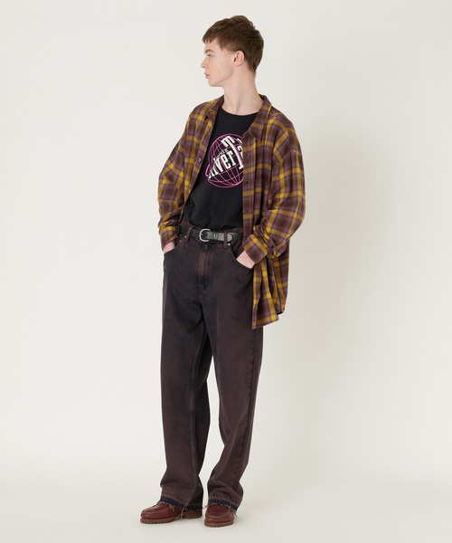 Levi's（リーバイス）の「Levi's/リーバイス SILVERTAB(TM) オーバーサイズシャツ パープル YVES PLAID（シャツ/ブラウス・メンズ・マルチ・L/M/S/XL）」の8枚目の写真
