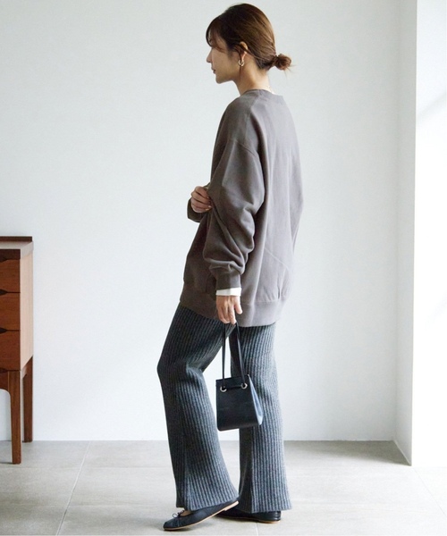 SLOBE IENA（スローブイエナ）の「《追加4》MARSEILLE ロゴスウェット（Tシャツ/カットソー・レディース・グレー/アイボリー/チャコールグレー・FREE）」の9枚目の写真