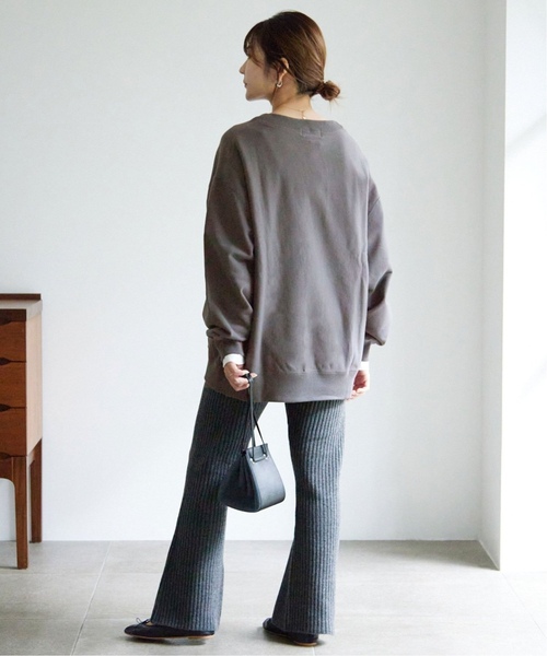 SLOBE IENA（スローブイエナ）の「《追加4》MARSEILLE ロゴスウェット（Tシャツ/カットソー・レディース・グレー/アイボリー/チャコールグレー・FREE）」の10枚目の写真