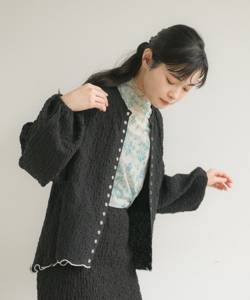 idem(イデム)の「【ZOZOTOWN限定】poco poco mellow cardigan/メロウカーディガン(カーディガン/ボレロ・レディース・ライトグリーン/ブラック・FREE)」の17枚目の写真