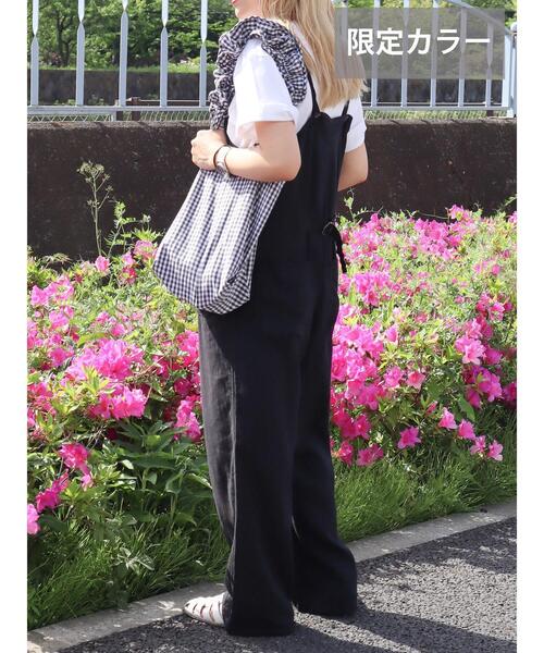 AMERICAN HOLIC（アメリカンホリック）の「ギンガムフリルバッグ（トートバッグ・レディース・ピンク/ホワイト/イエロー/サックスブルー・FREE）」の17枚目の写真