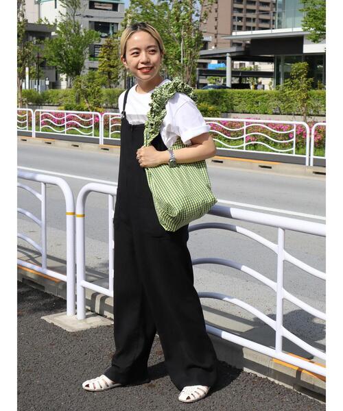 AMERICAN HOLIC（アメリカンホリック）の「ギンガムフリルバッグ（トートバッグ・レディース・ピンク/ホワイト/イエロー/サックスブルー・FREE）」の14枚目の写真