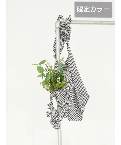 AMERICAN HOLIC（アメリカンホリック）の「ギンガムフリルバッグ（トートバッグ・レディース・ピンク/ホワイト/イエロー/サックスブルー・FREE）」の13枚目の写真