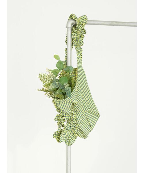 AMERICAN HOLIC（アメリカンホリック）の「ギンガムフリルバッグ（トートバッグ・レディース・ピンク/ホワイト/イエロー/サックスブルー・FREE）」の11枚目の写真