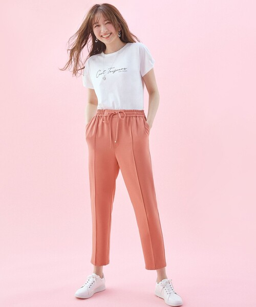 ANY SIS（エニィスィス）の「【美人百花6月号掲載】やみつキレイ パンツ（その他パンツ・レディース・ブラック系/オレンジ系/ライラック系/カーキ系/アイボリー系・2/3/1）」の5枚目の写真