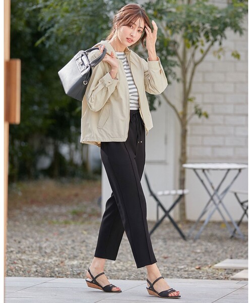 ANY SIS（エニィスィス）の「【美人百花6月号掲載】やみつキレイ パンツ（その他パンツ・レディース・ブラック系/オレンジ系/ライラック系/カーキ系/アイボリー系・2/3/1）」の14枚目の写真