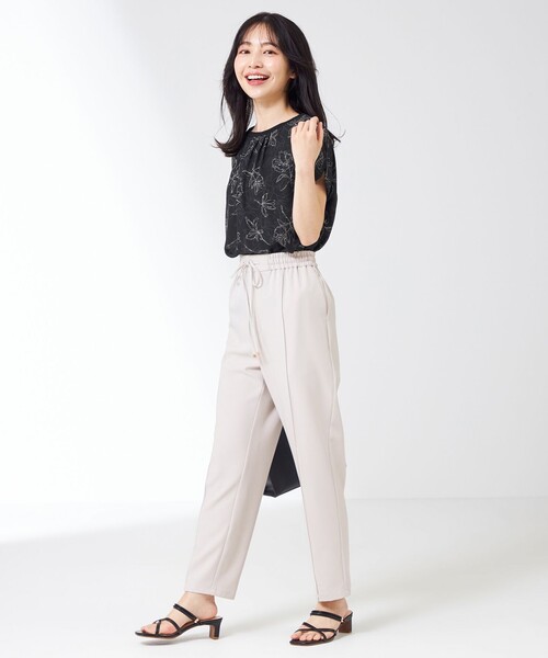 ANY SIS（エニィスィス）の「【美人百花6月号掲載】やみつキレイ パンツ（その他パンツ・レディース・ブラック系/オレンジ系/ライラック系/カーキ系/アイボリー系・2/3/1）」の18枚目の写真