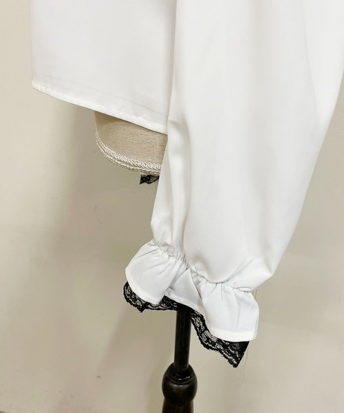 MA*RS（アメーバーマーズ）の「肩開きクロスZIPスライダーブラウス（シャツ/ブラウス・レディース・ブラック/ホワイト×ブラック/ホワイト・FREE）」の15枚目の写真