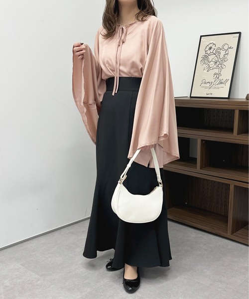 apres jour(アプレジュール)の「スリットスリーブブラウス【ZOZOTOWN限定アイテム】(シャツ/ブラウス・レディース・オフホワイト/ピンク/ブルー・X-LARGE/フリー)」の12枚目の写真