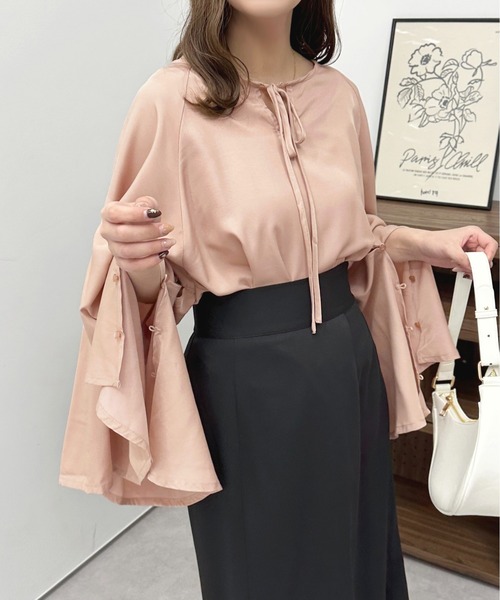 apres jour(アプレジュール)の「スリットスリーブブラウス【ZOZOTOWN限定アイテム】(シャツ/ブラウス・レディース・オフホワイト/ピンク/ブルー・X-LARGE/フリー)」の7枚目の写真