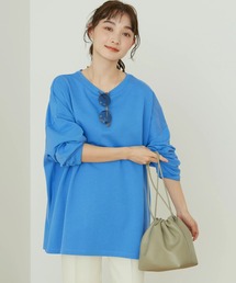 ミニ裏毛袖ボリュームカットチュニック