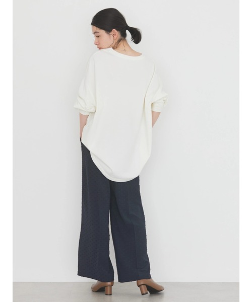 AMERICAN HOLIC（アメリカンホリック）の「ミニ裏毛袖ボリュームカットチュニック（チュニック・レディース・オフホワイト/イエロー/ブルー/ダークネイビー/その他9・M/L）」の8枚目の写真