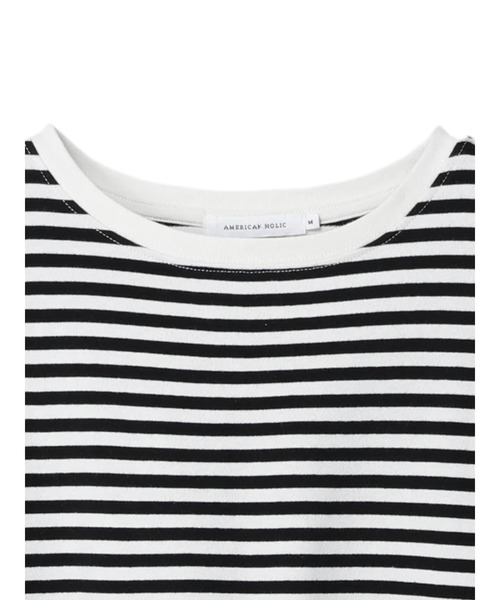 AMERICAN HOLIC（アメリカンホリック）の「ミニ裏毛袖ボリュームカットチュニック（チュニック・レディース・オフホワイト/イエロー/ブルー/ダークネイビー/その他9・M/L）」の16枚目の写真