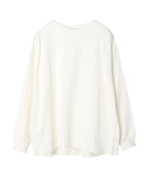 AMERICAN HOLIC（アメリカンホリック）の「ミニ裏毛袖ボリュームカットチュニック（チュニック・レディース・オフホワイト/イエロー/ブルー/ダークネイビー/その他9・M/L）」の9枚目の写真