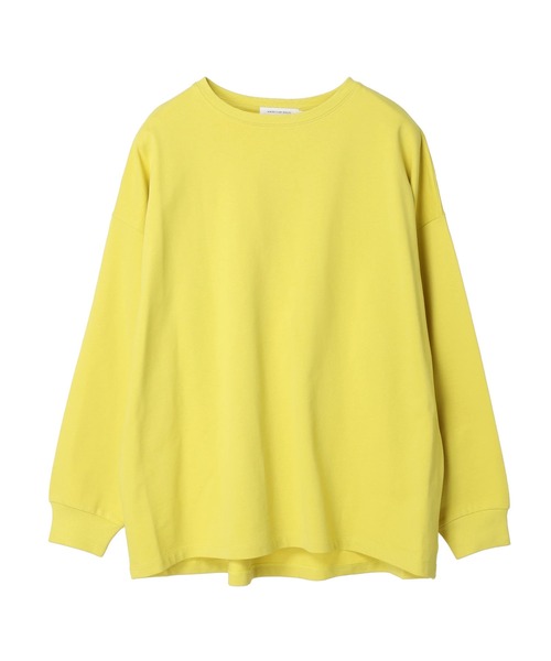 AMERICAN HOLIC（アメリカンホリック）の「ミニ裏毛袖ボリュームカットチュニック（チュニック・レディース・オフホワイト/イエロー/ブルー/ダークネイビー/その他9・M/L）」の13枚目の写真