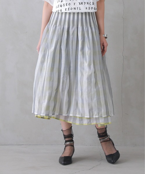 osharewalker(オシャレウォーカー)の「【廃盤】『リバーシブルフレアスカート』(スカート・レディース・ブラック/イエロー・FREE)」の2枚目の写真