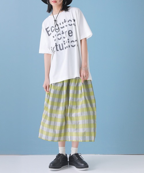 osharewalker(オシャレウォーカー)の「【廃盤】『リバーシブルフレアスカート』(スカート・レディース・ブラック/イエロー・FREE)」の4枚目の写真