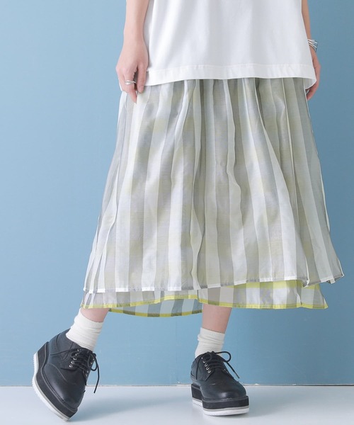 osharewalker(オシャレウォーカー)の「【廃盤】『リバーシブルフレアスカート』(スカート・レディース・ブラック/イエロー・FREE)」の5枚目の写真