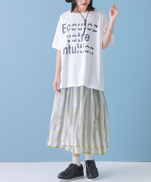 osharewalker(オシャレウォーカー)の「【廃盤】『リバーシブルフレアスカート』(スカート・レディース・ブラック/イエロー・FREE)」の6枚目の写真