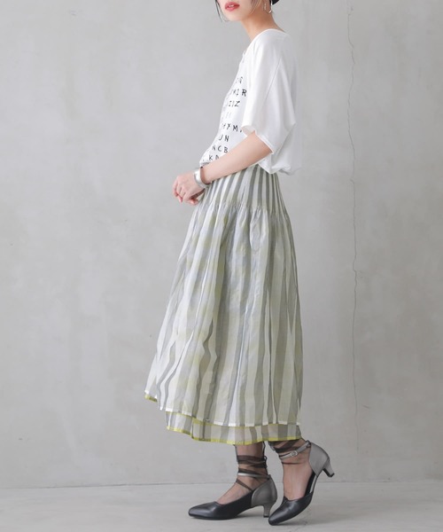 osharewalker(オシャレウォーカー)の「【廃盤】『リバーシブルフレアスカート』(スカート・レディース・ブラック/イエロー・FREE)」の9枚目の写真