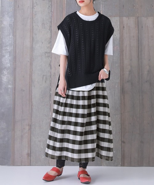 osharewalker(オシャレウォーカー)の「【廃盤】『リバーシブルフレアスカート』(スカート・レディース・ブラック/イエロー・FREE)」の16枚目の写真