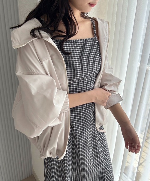 one after another NICE CLAUP（ワンアフターアナザーナイスクラップ）の「【新色追加】ユーティリティマウンテンパーカー（マウンテンパーカー・レディース・アイボリー/ブラック/ピンクベージュ・FREE）」の3枚目の写真