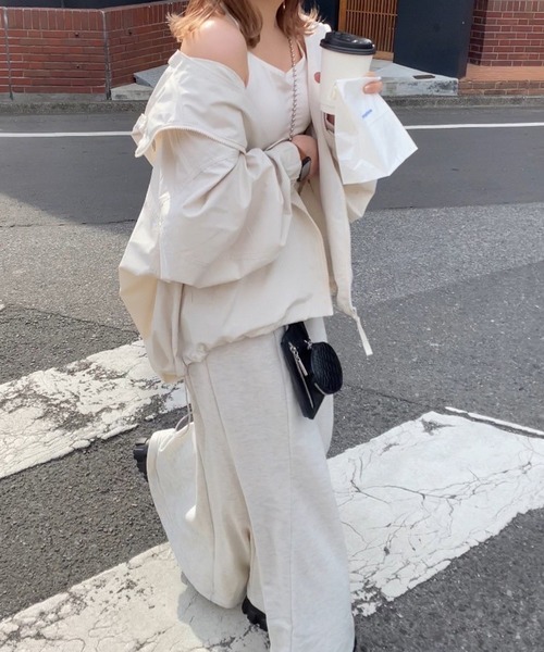 one after another NICE CLAUP（ワンアフターアナザーナイスクラップ）の「【新色追加】ユーティリティマウンテンパーカー（マウンテンパーカー・レディース・アイボリー/ブラック/ピンクベージュ・FREE）」の11枚目の写真