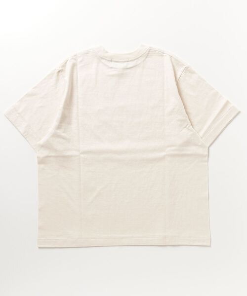 AMERICANA（アメリカーナ）の「[Americana/アメリカーナ] ラフィー天竺 ロゴプリントTシャツ（Tシャツ/カットソー・レディース・ネイビー/グレー/キナリ・ONE SIZE）」の4枚目の写真