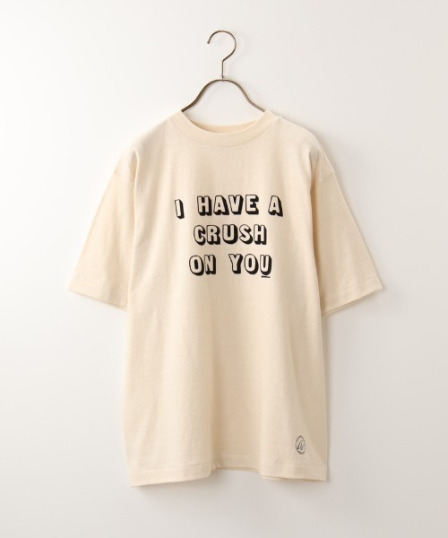 AMERICANA（アメリカーナ）の「[Americana/アメリカーナ] ラフィー天竺 ロゴプリントTシャツ（Tシャツ/カットソー・レディース・ネイビー/グレー/キナリ・ONE SIZE）」の11枚目の写真