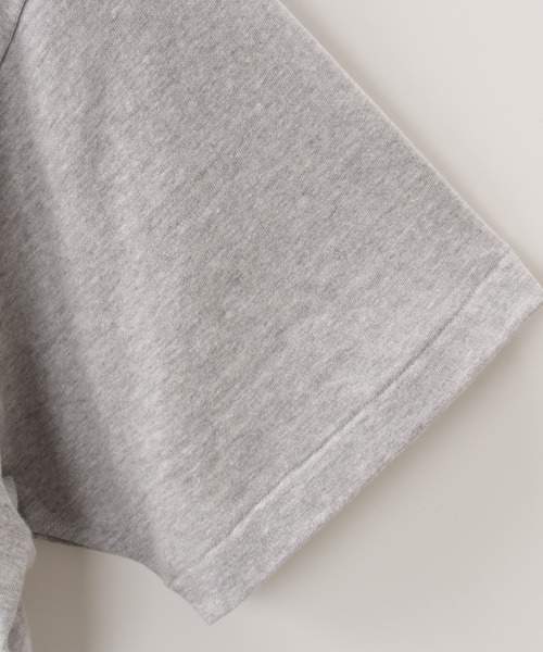 AMERICANA（アメリカーナ）の「[Americana/アメリカーナ] ラフィー天竺 ロゴプリントTシャツ（Tシャツ/カットソー・レディース・ネイビー/グレー/キナリ・ONE SIZE）」の7枚目の写真