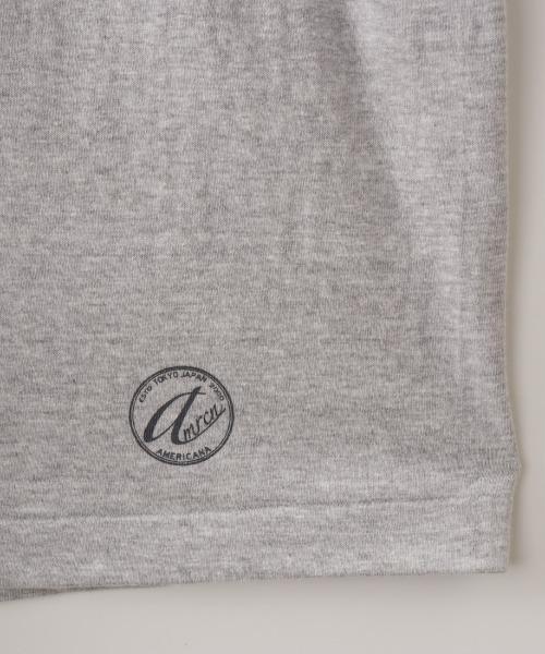 AMERICANA（アメリカーナ）の「[Americana/アメリカーナ] ラフィー天竺 ロゴプリントTシャツ（Tシャツ/カットソー・レディース・ネイビー/グレー/キナリ・ONE SIZE）」の6枚目の写真