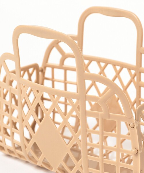 こども ビームス（コドモビームス）の「Sun Jellies / レトロ バスケット ミニ（トートバッグ・キッズ・イエロー/ミント/ラベンダー/ピンク/ブラウン系その他2/ライトブルー・ONE SIZE）」の11枚目の写真