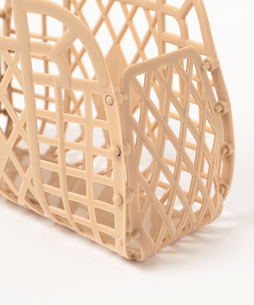 こども ビームス（コドモビームス）の「Sun Jellies / レトロ バスケット ミニ（トートバッグ・キッズ・イエロー/ミント/ラベンダー/ピンク/ブラウン系その他2/ライトブルー・ONE SIZE）」の12枚目の写真