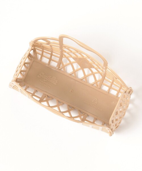 こども ビームス（コドモビームス）の「Sun Jellies / レトロ バスケット ミニ（トートバッグ・キッズ・イエロー/ミント/ラベンダー/ピンク/ブラウン系その他2/ライトブルー・ONE SIZE）」の13枚目の写真