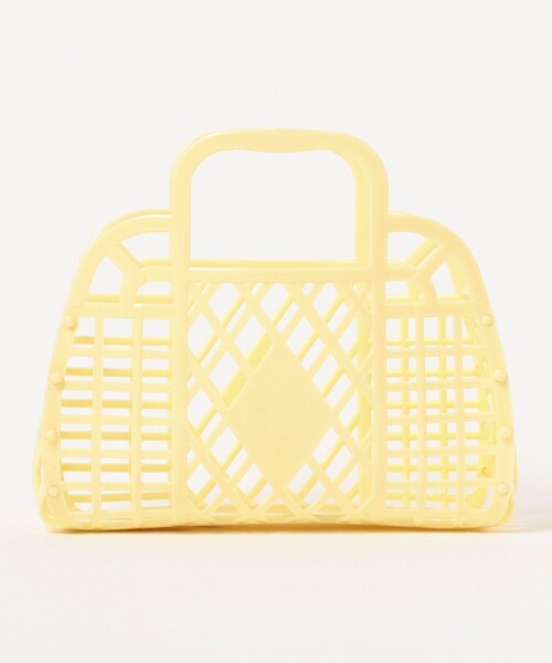 こども ビームス（コドモビームス）の「Sun Jellies / レトロ バスケット ミニ（トートバッグ・キッズ・イエロー/ミント/ラベンダー/ピンク/ブラウン系その他2/ライトブルー・ONE SIZE）」の18枚目の写真