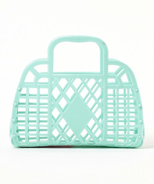 こども ビームス（コドモビームス）の「Sun Jellies / レトロ バスケット ミニ（トートバッグ・キッズ・イエロー/ミント/ラベンダー/ピンク/ブラウン系その他2/ライトブルー・ONE SIZE）」の21枚目の写真