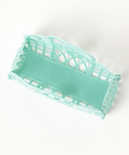 こども ビームス（コドモビームス）の「Sun Jellies / レトロ バスケット ミニ（トートバッグ・キッズ・イエロー/ミント/ラベンダー/ピンク/ブラウン系その他2/ライトブルー・ONE SIZE）」の22枚目の写真