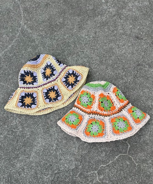 CIAOPANIC（チャオパニック）の「サマークロシェハット（ハット・レディース・ピンク/ベージュ・FREE）」の3枚目の写真