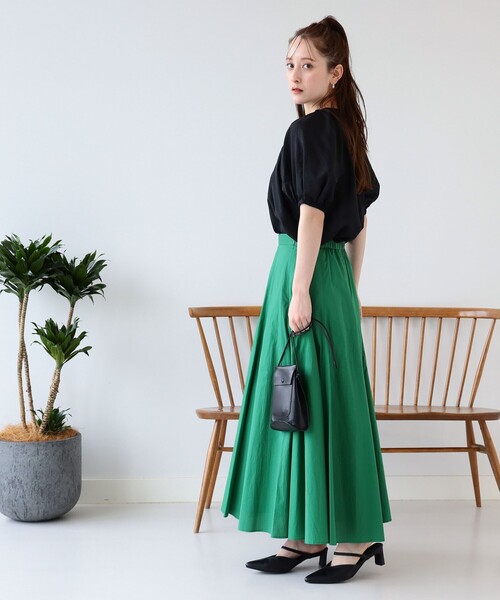 Ray BEAMS(レイビームス)の「Ray BEAMS / シアー ボリューム スリーブ ブラウス(シャツ/ブラウス・レディース・ブラック/オレンジ系その他・ONE SIZE)」の5枚目の写真